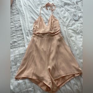 Lelis Peach Romper size Small!